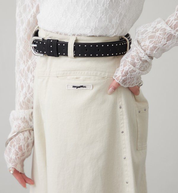  「ラインスタッズベルト」|ベルト|