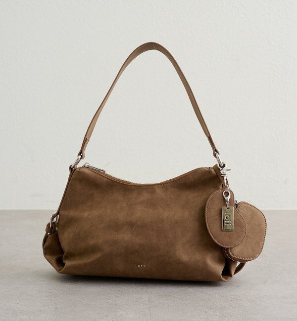  「lotiビーンズミラーポーチバッグ」|トートバッグ|ブラウン