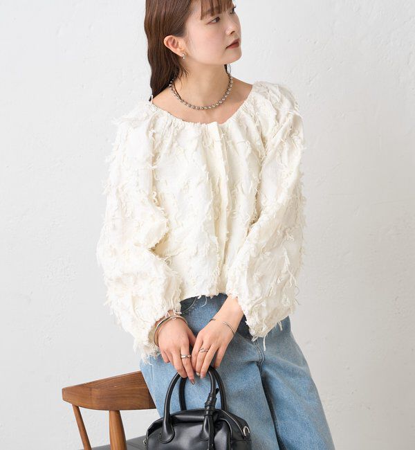  「26SSマルチWAYジャガードブラウス」|シャツ・ブラウス|