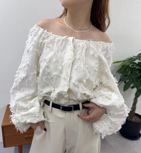  「26SSマルチWAYジャガードブラウス」|シャツ・ブラウス|