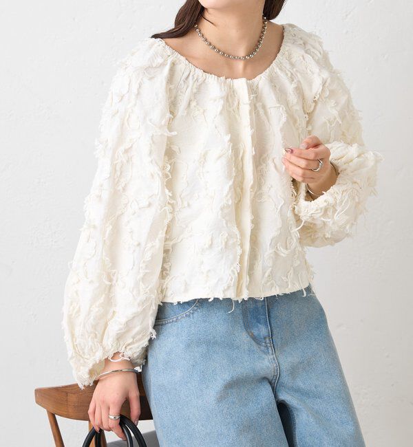  「26SSマルチWAYジャガードブラウス」|シャツ・ブラウス|