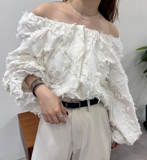  「26SSマルチWAYジャガードブラウス」|シャツ・ブラウス|