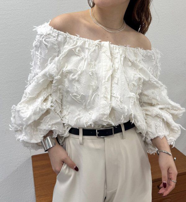  「26SSマルチWAYジャガードブラウス」|シャツ・ブラウス|