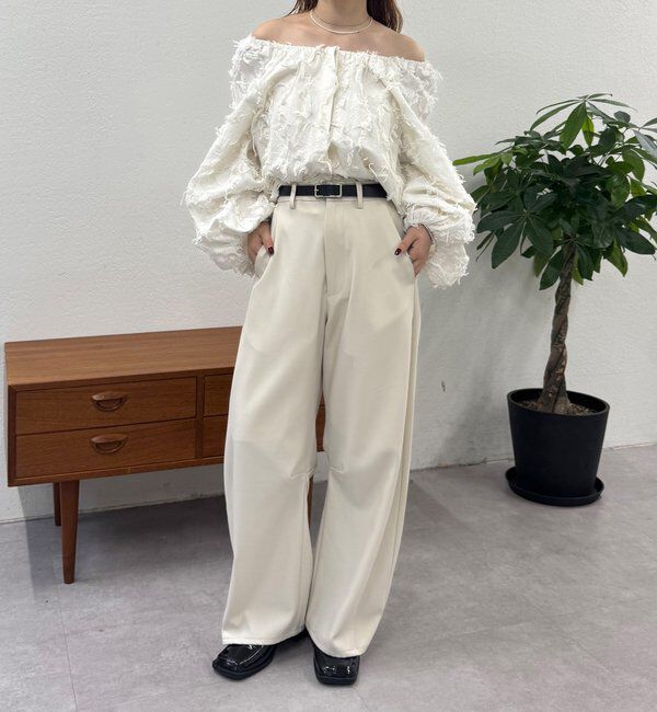  「26SSマルチWAYジャガードブラウス」|シャツ・ブラウス|