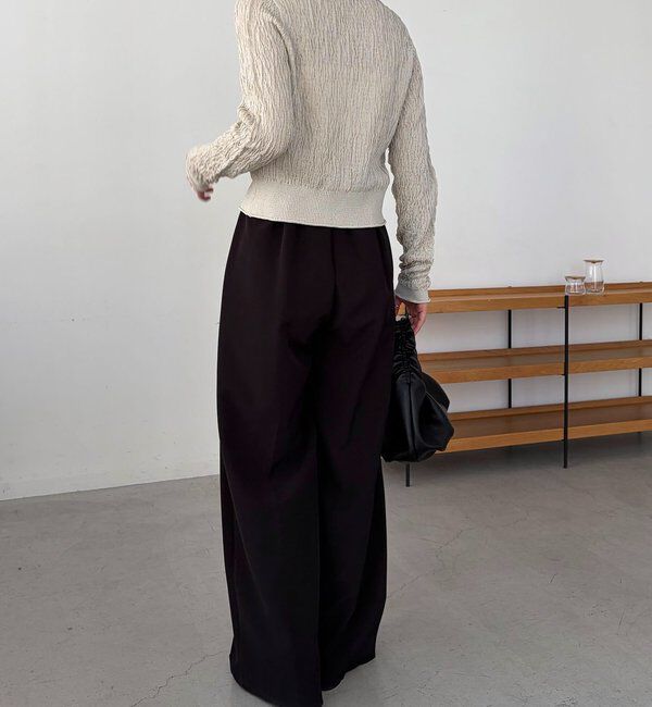  「変形シャーリングポロカーディガン」|カーディガン|