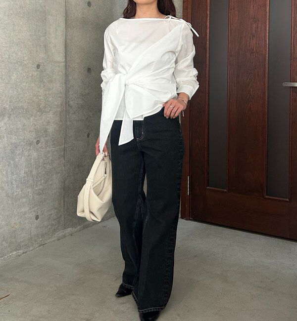  「アシメリボンブラウス」|シャツ・ブラウス|