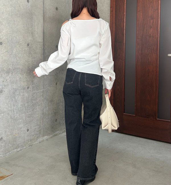  「アシメリボンブラウス」|シャツ・ブラウス|