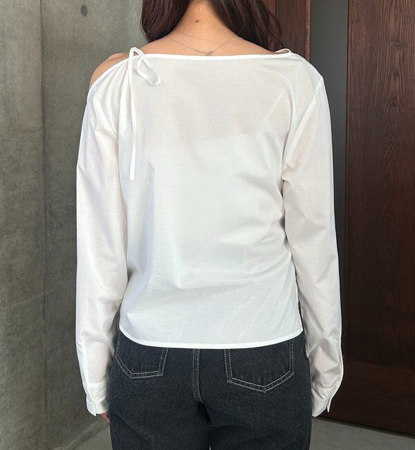  「アシメリボンブラウス」|シャツ・ブラウス|