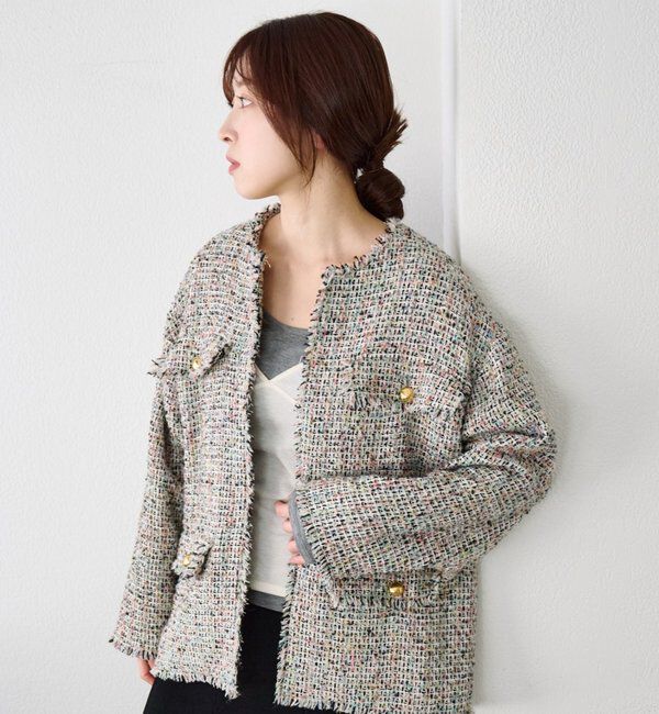  「【インフルエンサー＠akane_nagataコラボ】ツイードジャケット」|その他|
