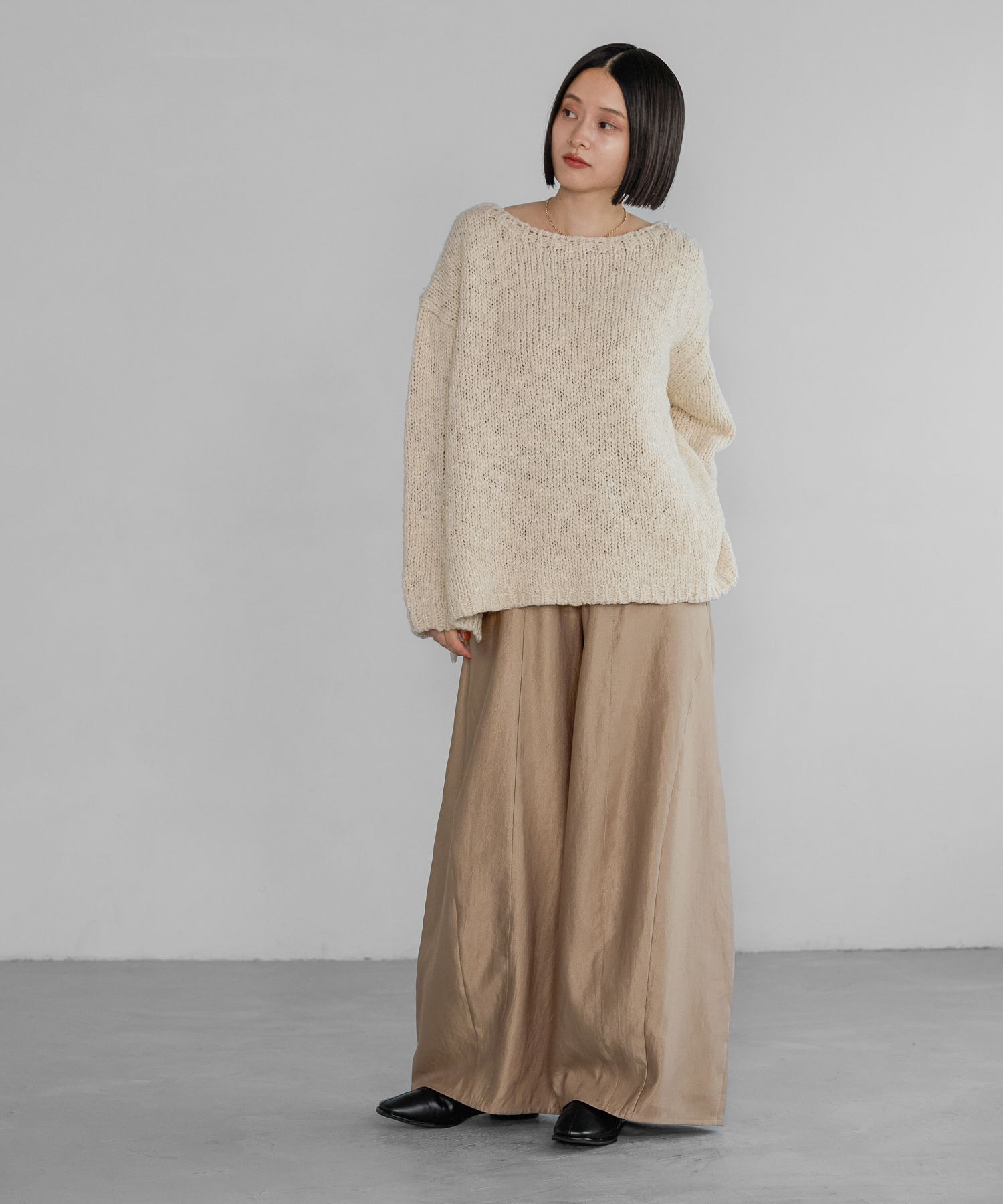 A part by 「スラブニットプルオーバー」|ニット・セーター|オフホワイト