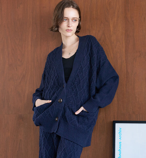 collex「【セットアップ対応】オーガニックコットンカーディガン」|カーディガン|ネイビー