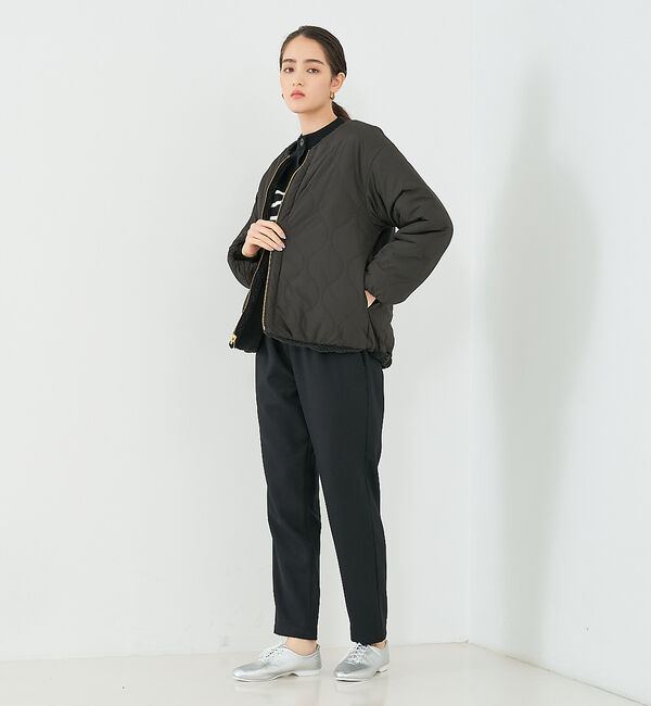 collex「【一部WEB限定カラー】タフタ&times;ボア リバーシブル中綿ブルゾン」|ブルゾン・スタジャン|