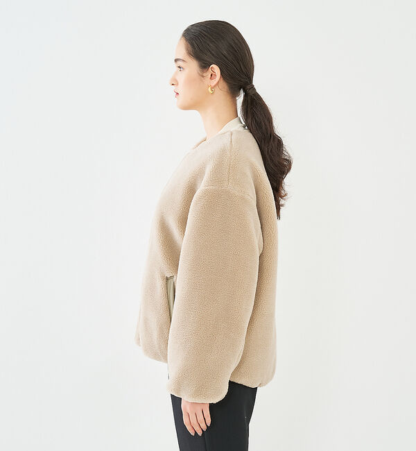 collex「【一部WEB限定カラー】タフタ&times;ボア リバーシブル中綿ブルゾン」|ブルゾン・スタジャン|