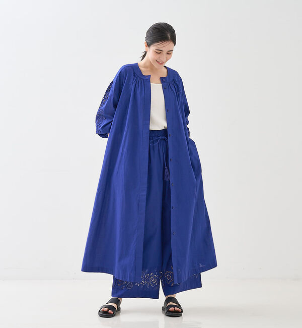 collex「アイレット刺繍ガウンワンピース」|ワンピース|