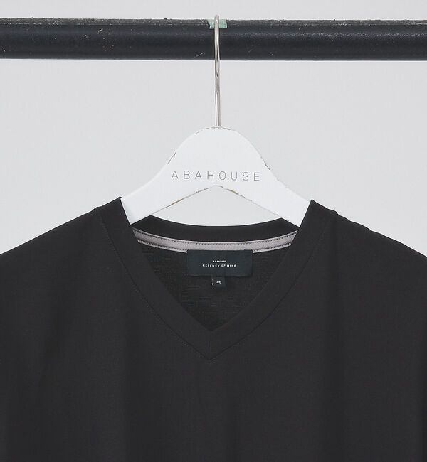 ABAHOUSE「【Vネック】ストレッチ ポンチ 半袖Tシャツ」|Tシャツ・カットソー|