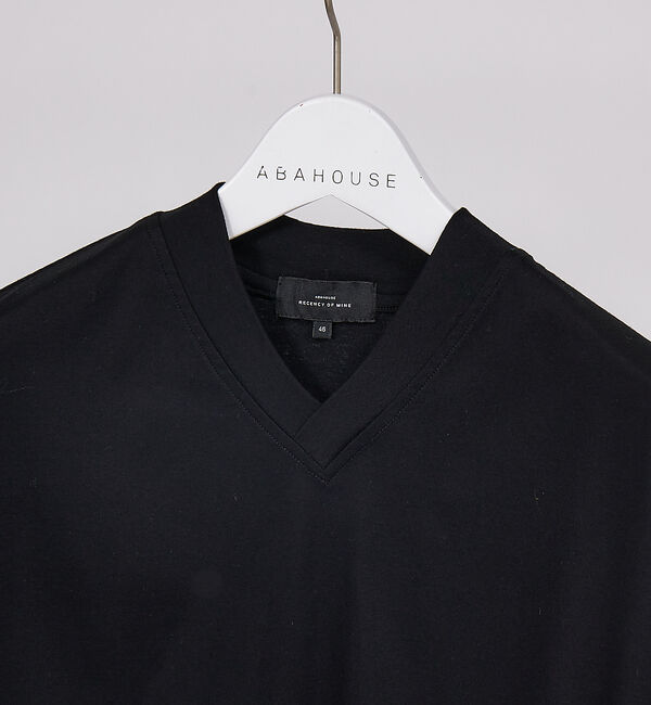 ABAHOUSE「【コンパクトスーピマ】スムース Vネック Tシャツ」|Tシャツ・カットソー|