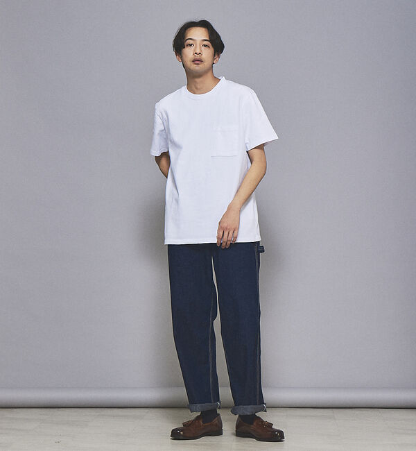 ABAHOUSE「【グッドウェア】USAコットン 無地 ポケット ショートスリーブ Tシャツ」|Tシャツ・カットソー|