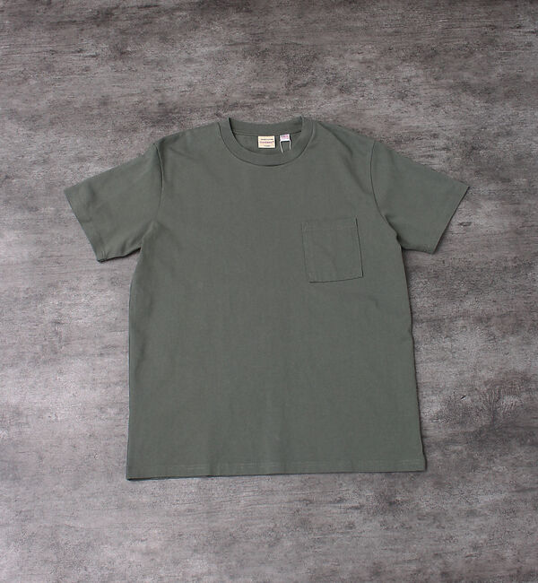 ABAHOUSE「【グッドウェア】USAコットン 無地 ポケット ショートスリーブ Tシャツ」|Tシャツ・カットソー|