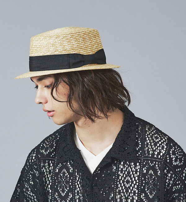 ABAHOUSE「【Revo.】透かし編みニットオープンカラー半端袖シャツ」|シャツ・ブラウス|