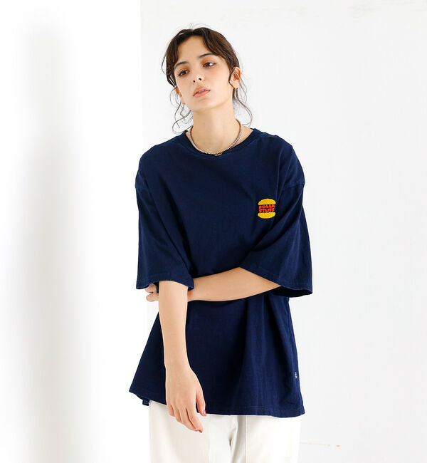 ABAHOUSE「【POLeR/ポーラー】PRM WASH STEAMED /HAMS/ HEAR」|Tシャツ・カットソー|ブルー系その他1