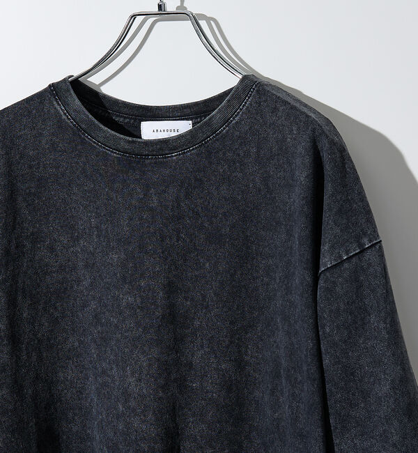 ABAHOUSE「【ピグメント加工】クルーネック半袖Ｔシャツ」|Tシャツ・カットソー|
