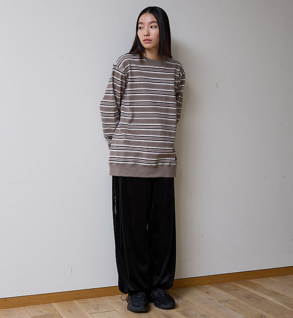 ABAHOUSE「BARBARIAN 12ozHEAVY WEIGHTスウェット/ボーダー/ユニセ」|Tシャツ・カットソー|