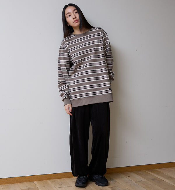 ABAHOUSE「BARBARIAN 12ozHEAVY WEIGHTスウェット/ボーダー/ユニセ」|Tシャツ・カットソー|