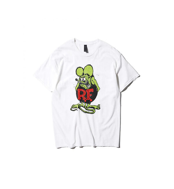 ABAHOUSE「【THRIFTY LOOK】 THRIFTY "RAT FINK" PRINT」|Tシャツ・カットソー|ホワイト
