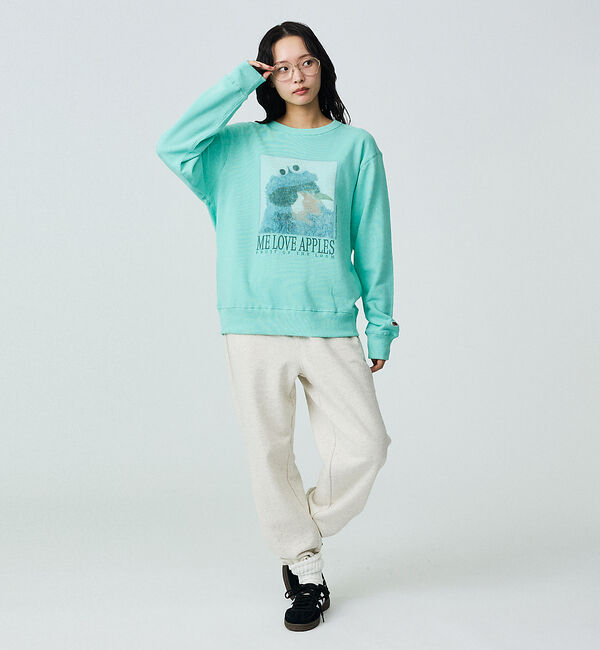 ABAHOUSE「【FRUIT OF THE LOOM】ロングスリーブ甘編み裏毛4/COOKIEM」|スウェット・ジャージ|