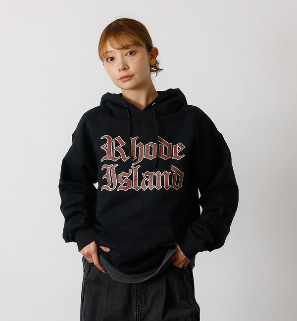 ABAHOUSE「【FRUIT OF THE LOOM】PRINT HOOD7/プリントフーディー」|パーカー|ブラック