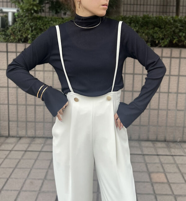 Rouge vif「【MICA&DEAL /マイカアンドディール】ドライテレコハイネックプルオーバー」|Tシャツ・カットソー|