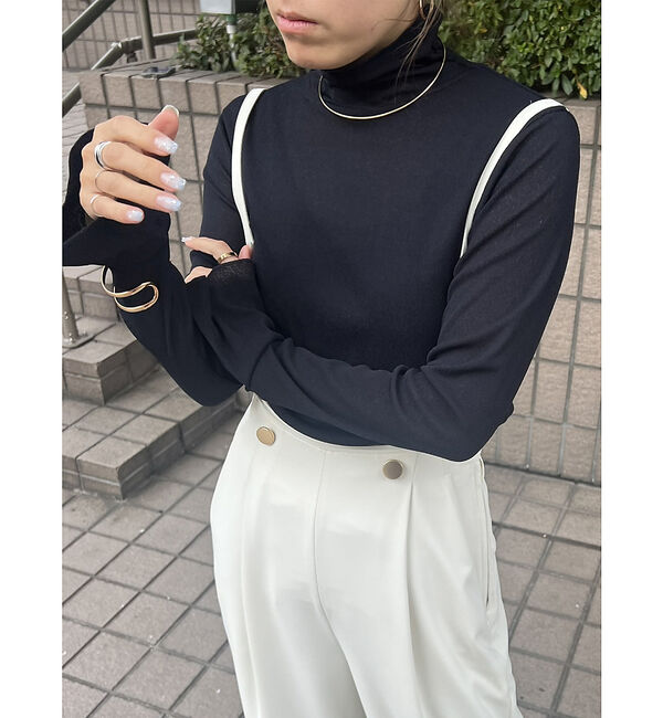 Rouge vif「【MICA&DEAL /マイカアンドディール】ドライテレコハイネックプルオーバー」|Tシャツ・カットソー|