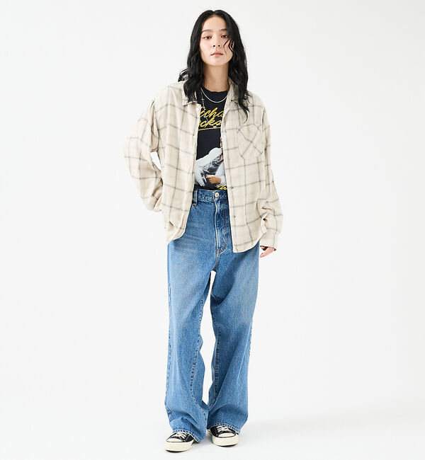 Rouge vif「【REMI RELIEF / レミレリーフ】レーヨンツイルチェックレギュラー シ」|シャツ・ブラウス|