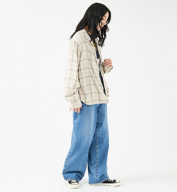 Rouge vif「【REMI RELIEF / レミレリーフ】レーヨンツイルチェックレギュラー シ」|シャツ・ブラウス|