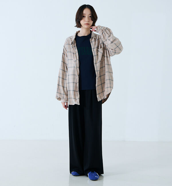 Rouge vif「【REMI RELIEF / レミレリーフ】レーヨンツイルチェックレギュラー シ」|シャツ・ブラウス|