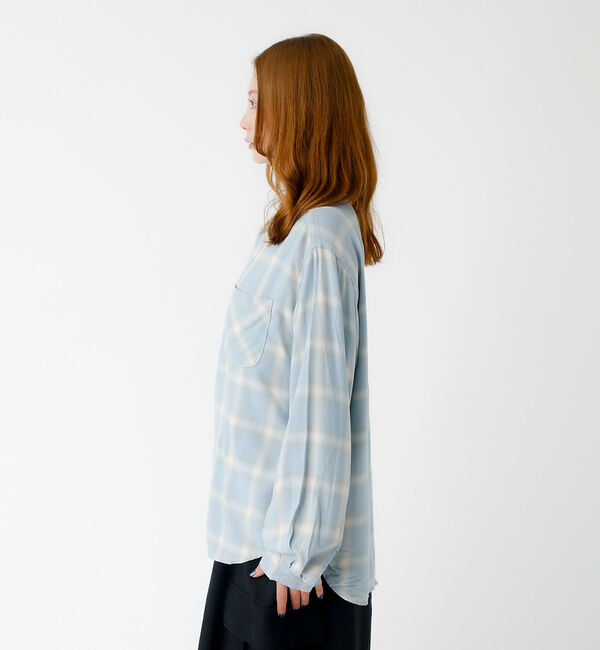Rouge vif「【REMI RELIEF / レミレリーフ】レーヨンツイルチェックレギュラー シ」|シャツ・ブラウス|