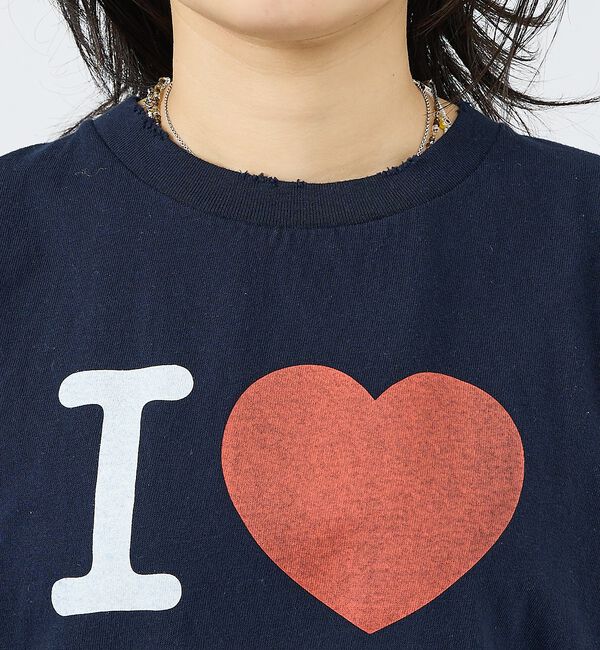 Rouge vif「【JOHNBULL/ジョンブル】I LOVE NY Tシャツ/コットン【WEB限」|Tシャツ・カットソー|