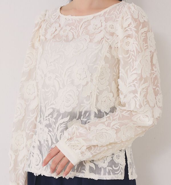 Rouge vif「【一部店舗限定】【北野百笑さんコラボ】レースブラウス」|シャツ・ブラウス|