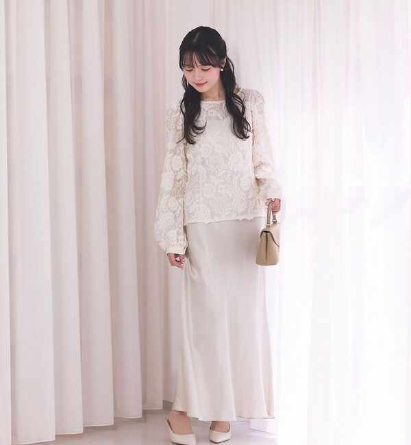 Rouge vif「【一部店舗限定】【北野百笑さんコラボ】レースブラウス」|シャツ・ブラウス|