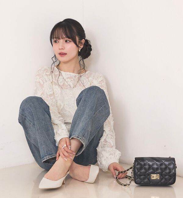 Rouge vif「【一部店舗限定】【北野百笑さんコラボ】レースブラウス」|シャツ・ブラウス|