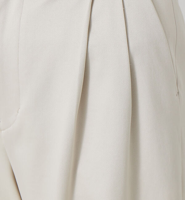 qualite「サテンワイドクロップドパンツ」|その他|