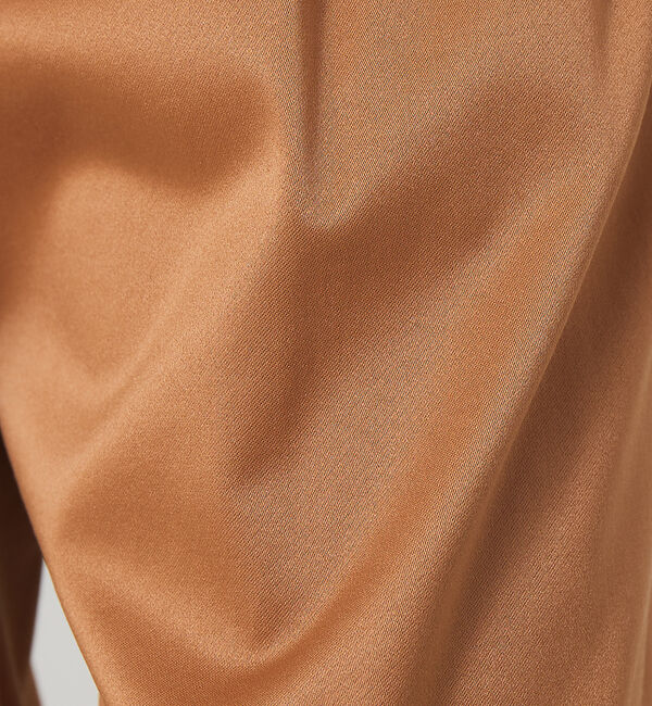 qualite「サテンワイドクロップドパンツ」|その他|