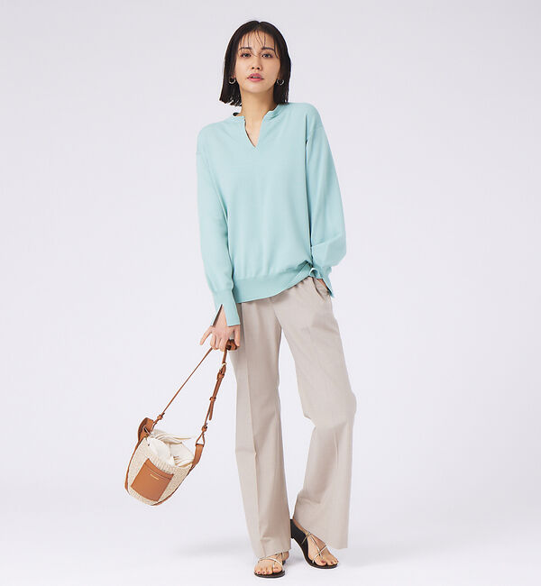 qualite「センタープレスフレアーパンツ」|その他|