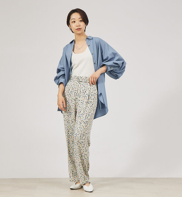 qualite「【セットアップ対応】カラージェムワイドパンツ」|その他|