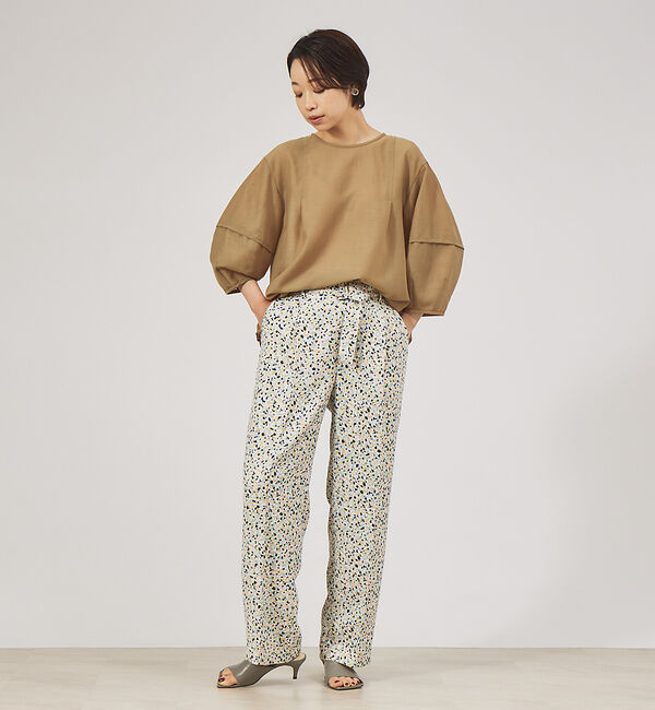 qualite「【セットアップ対応】カラージェムワイドパンツ」|その他|