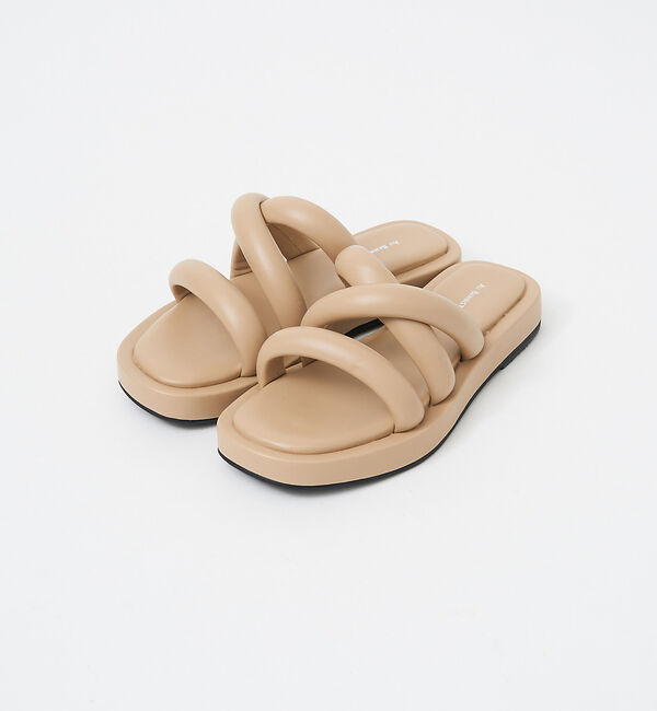 AU BANNISTER「【WEB限定】厚底 チューブ クッション フラット サンダル」|サンダル|