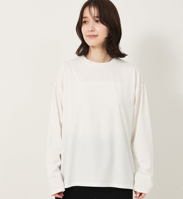 abahouse mavie「【WEB Domani掲載】ベロアビスチェ付ロンT」|Tシャツ・カットソー|