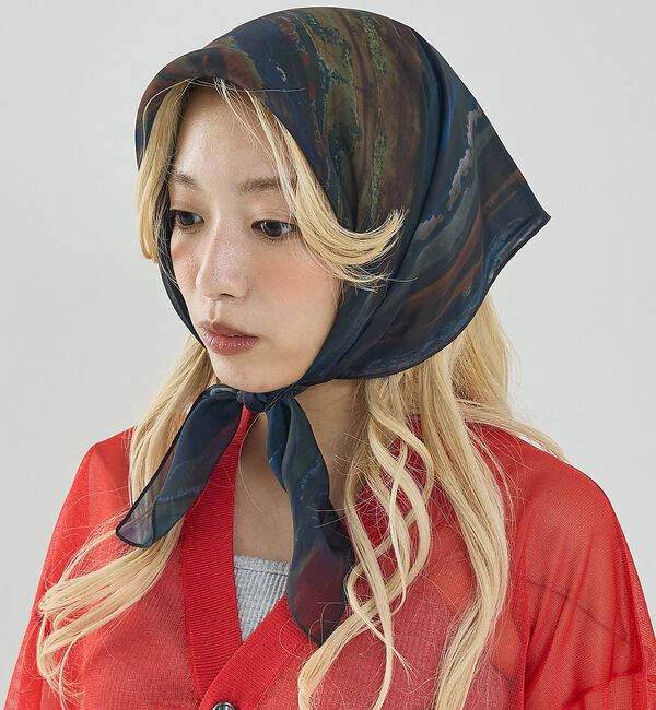 NOMINE「メロー シアー スカーフ」|バンダナ・スカーフ|