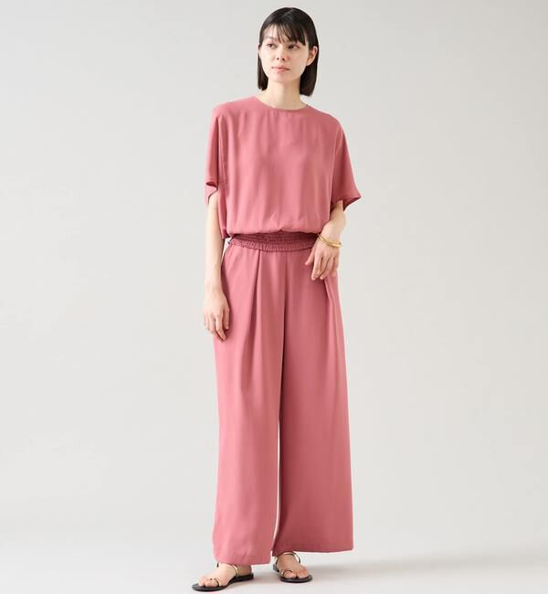 TIARA「センタープレスタックワイドパンツ（セットアップ可）」|その他|