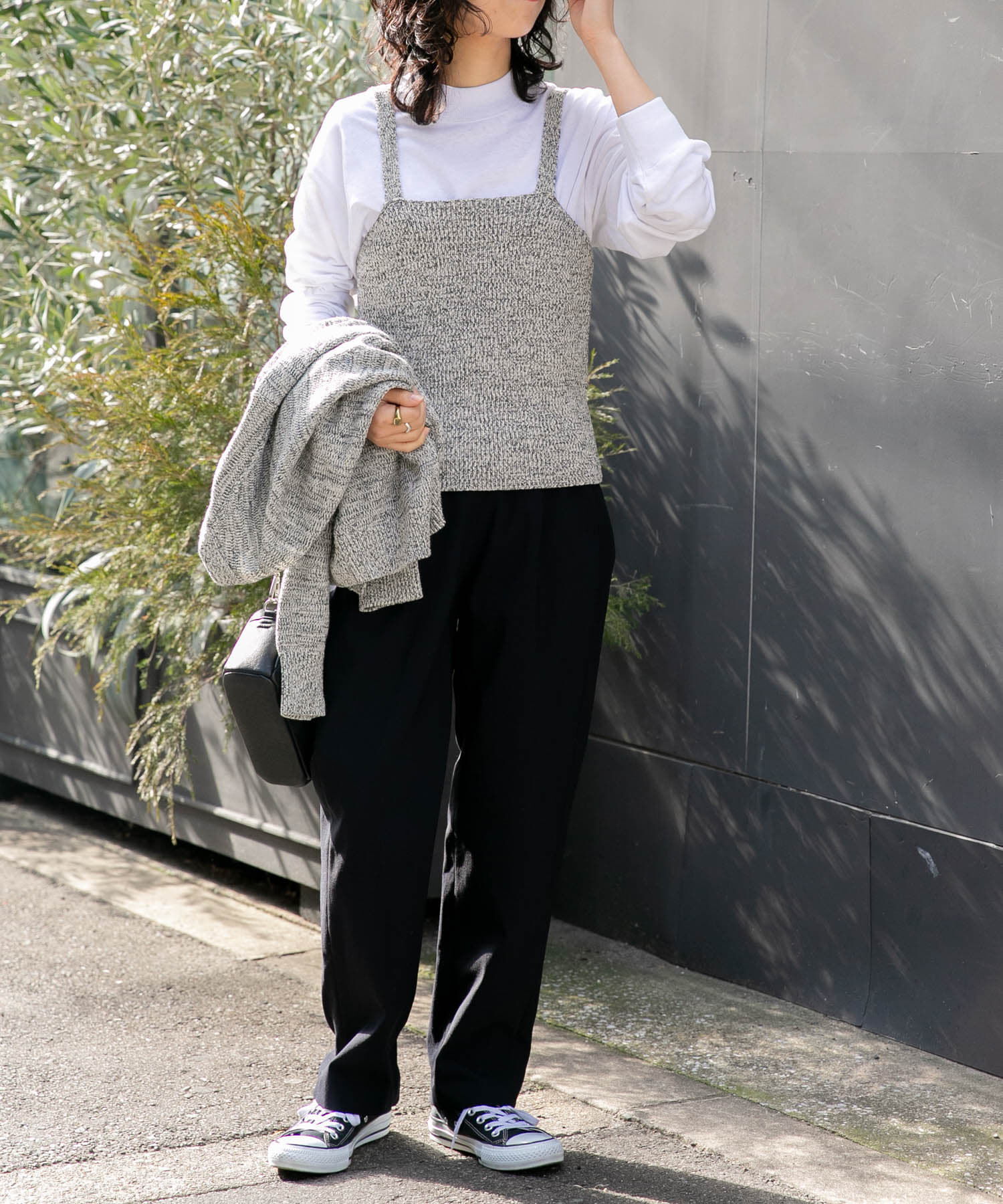 URBAN RESEARCH DOORS「FORK&SPOON　ミックスヤーンニットビスチェ」|ニット・セーター|